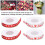 Heart Printed Fabric Ribbons 1cm Polyester Wedding Gift Packaging Rolls 3