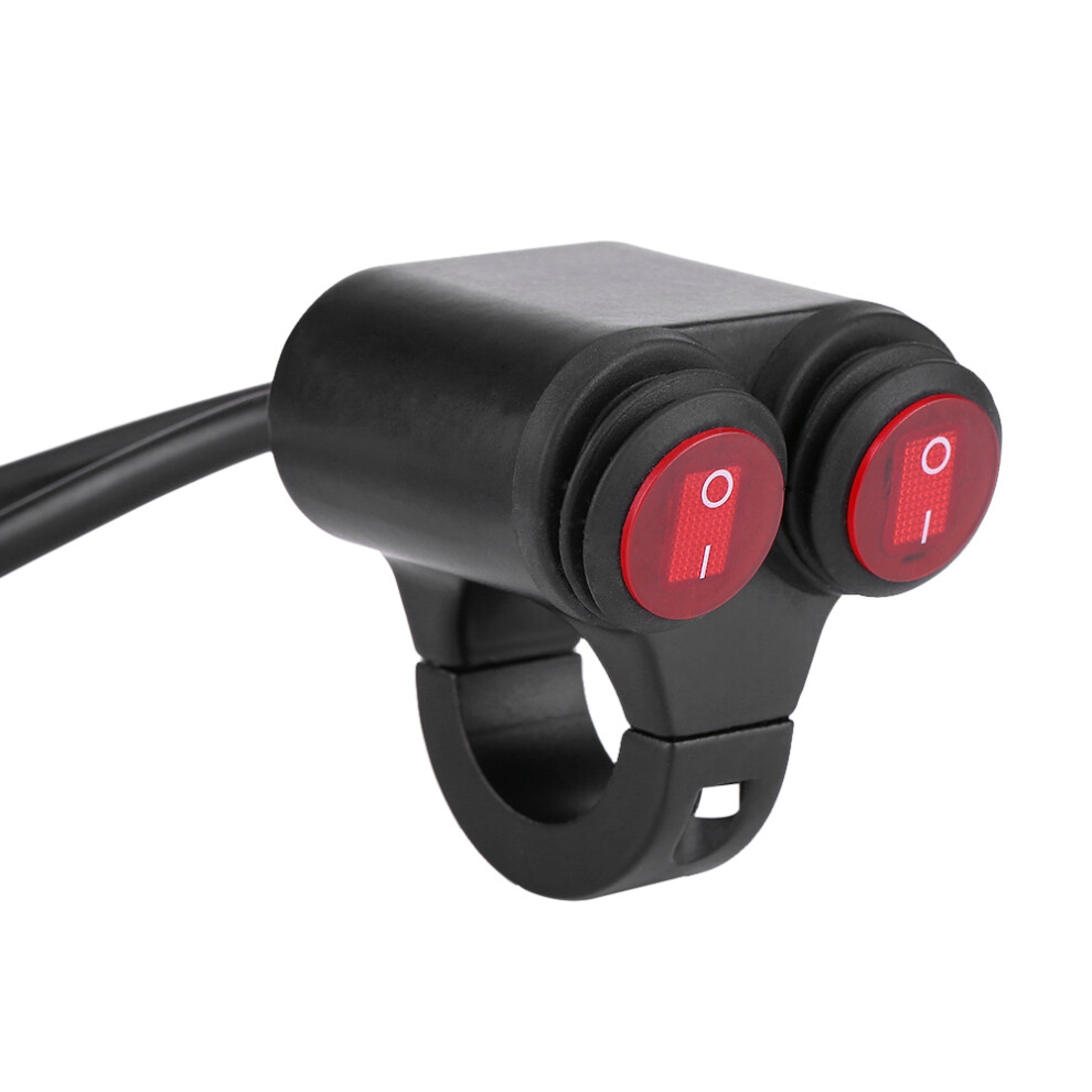 Motorcycle 22Mm Handlebar Dual Button Switch For Fog Lights And Horns 9431357550978