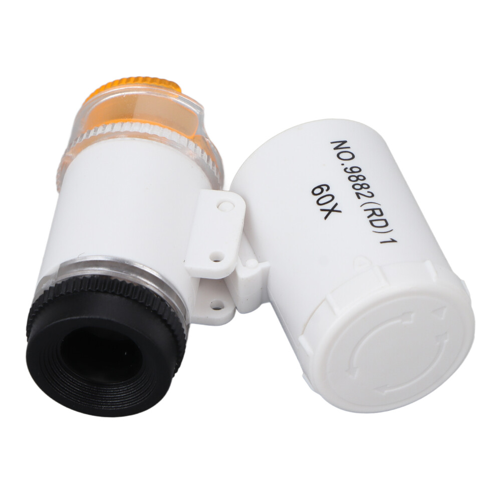 Light Compact Handheld 60X Microscope With Led & Uv For Jewelry Inspection