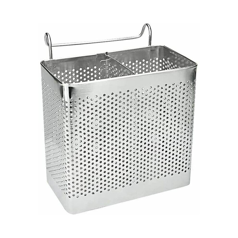 Kikidex (As Show, One Size) Stainless Steel Kitchen Cutlery Drainer, Ideal For Storing And Organizing Your Kitchen Utensils.