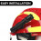 Fire Helmet Band Sturdy Lightweight Plastic Holder, Hard Hat Light Mount, For Side Light Cap Adjustable Bracket 3