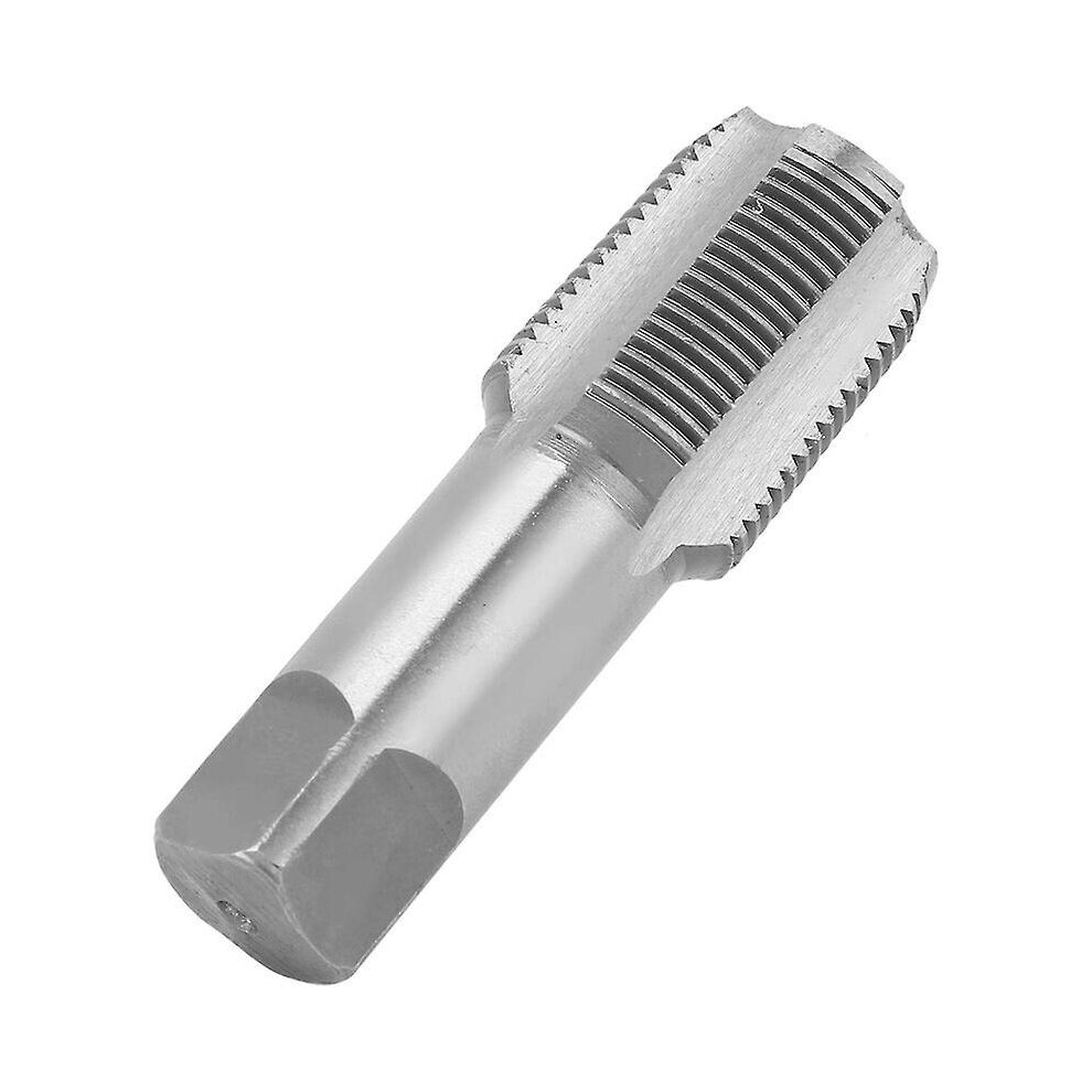 Kikidex (As Show, One Size) 3/4"Npt Pipe Tap, Hss Silver Standard Thread Repair Machine Tapping Tool