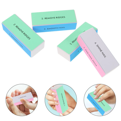 10 Wasbare 4- Nagelglans Spons Schuurblokken 2