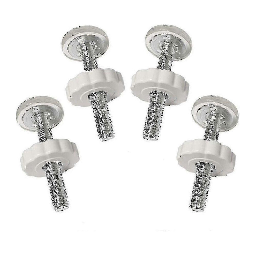 Kikidex (As Show, One Size) 4 Pcs Pressure Baby Gates Threaded Spindle Rods Walk Thru Gates Accessory Screw Bolts Kit Fitting