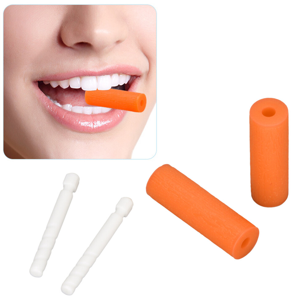 Aligner Tray Seater Chewies Kit Rubber Orange Flavour for Teeth Correction