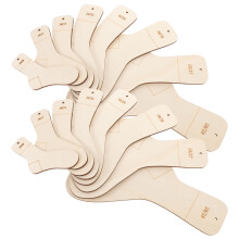 16Pcs Khaki Wooden Sock Blocking Tools for Knitting and Crochet Socks