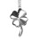 Alloy Blad Bil Pänsel Yta Hängande Charm 2