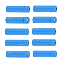 Vogel & Mountainbike Aluminium-Schalthebel-Endkappen 4mm Blau, Packung zu 10