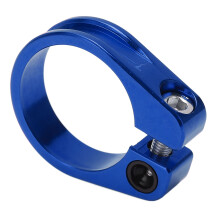 Aluminiumlegierungs-Sattelklemme 31,8 mm CNC Hohl Blau