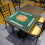 1 Quadrada Para De Mahjong Verde Com Almofada 9