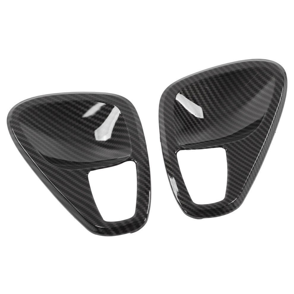 Smart Fortwo W451 Interior Door Handle Cover In Carbon Fiber Style 8001357554064