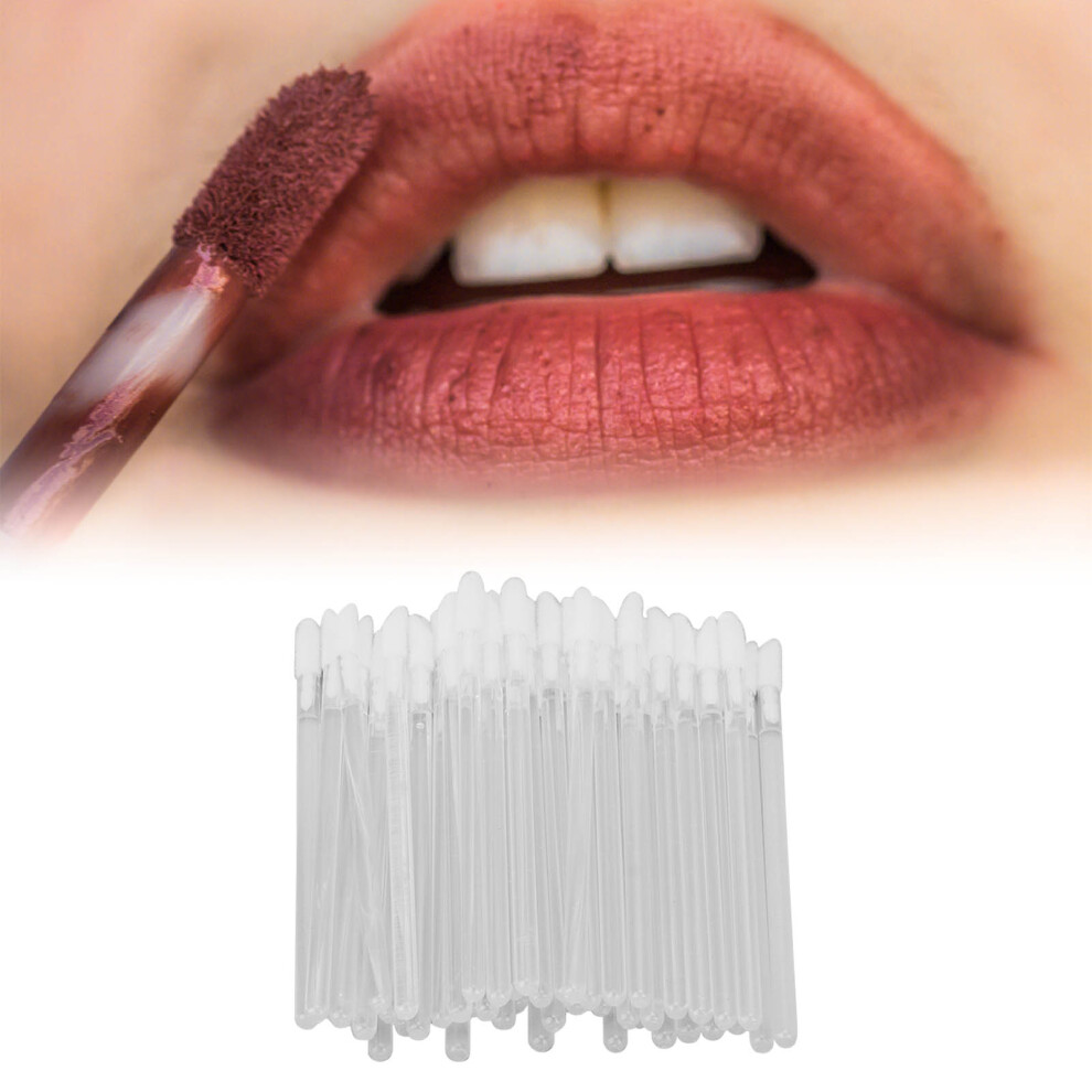 100pcs Portable Disposable Lip Gloss Applicators for Precise Makeup