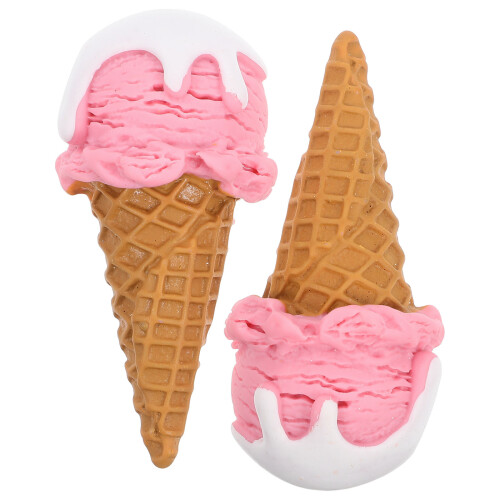 2Stk Realistisches Imitat Eiswaffel Modell Für Geschäfte