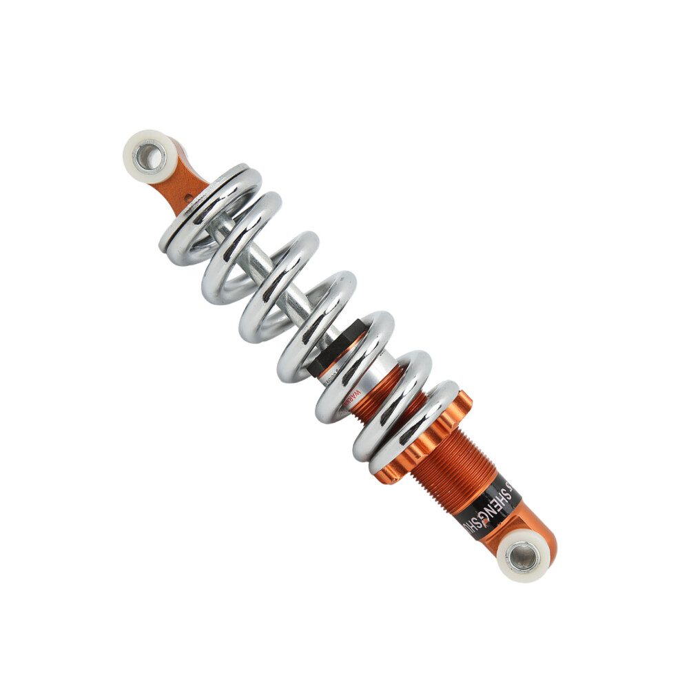190Mm Motorcycle Shock Absorber 1200Lbs Adjustable Damper Orange 7901357558455