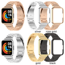 Metallarmband & Gehäuse für Xiaomi Redmi Watch 2 Lite, 14-22 cm Handgelenkumfang