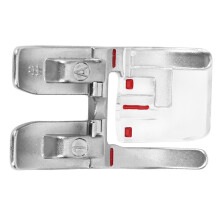 Klare Nähmaschinen-Kriegerfuß aus Edelstahl zum Quilten, 3,21,9 cm