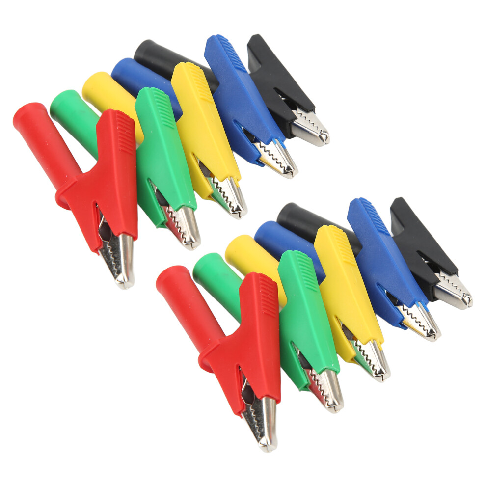 Insulated Crocodile Clip Test Clamp 4Mm Jack 10Mm Opening Multicolour 60049 8701357559235