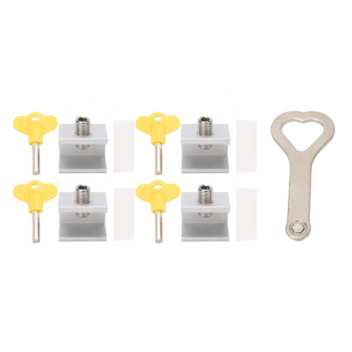 4 Set Schiebefenster Schloss Tür Grenze Stopper