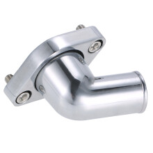 Polished Aluminum 15 Swivel Water Neck Fits Chevy Small & Big Block Engines