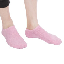 2er Feuchtigkeits-Socken-Set mit Gel-Schicht, repariert raue Haut, pink