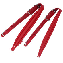 Langlebige rote PU-Schultergurte für 16-120 Bass-Accordion, verstellbar