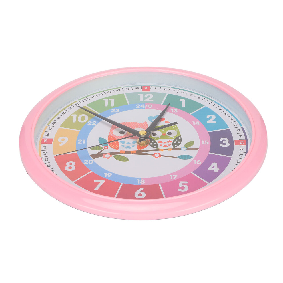 Colorful Plastic Cartoon Wall Clock, 26cm Quartz for Kid's Room