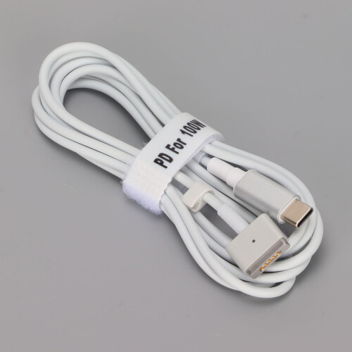 OS Tablet Charging Cable 1.8M PD100W Fast Type C to MagSafe 2 Silver 2