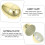 Worgeous 12 Ei- Ostern Simulierte Goldene Eier 6