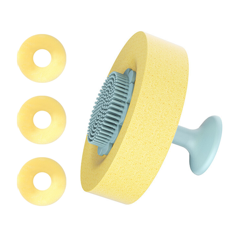 Silicone Dish Brush Sponge Scrubber with Suction Cup for-Green-image-OPC-PMPHSMY-NEW