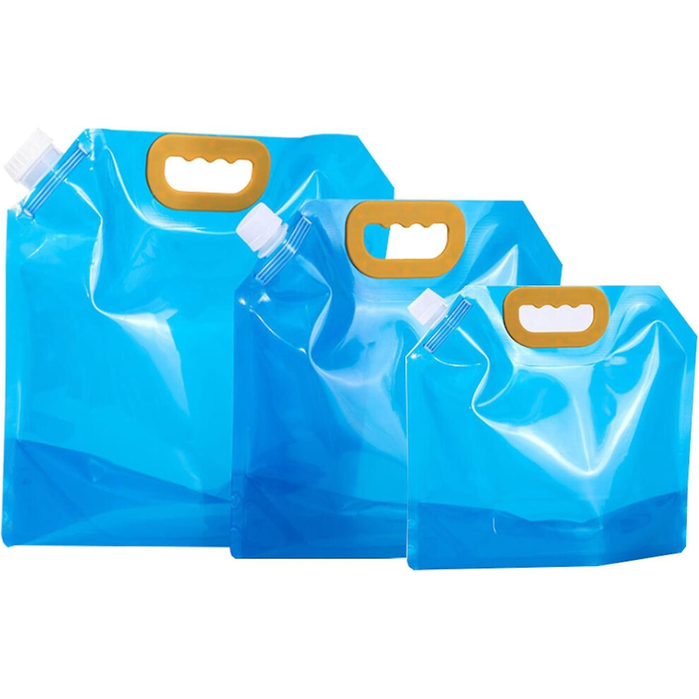 Kikidex (As Show, One Size) Pack 2.5L/5L/10L Outdoor Collapsible Water Container For Car Sports Camping Hiking Picnic Blue
