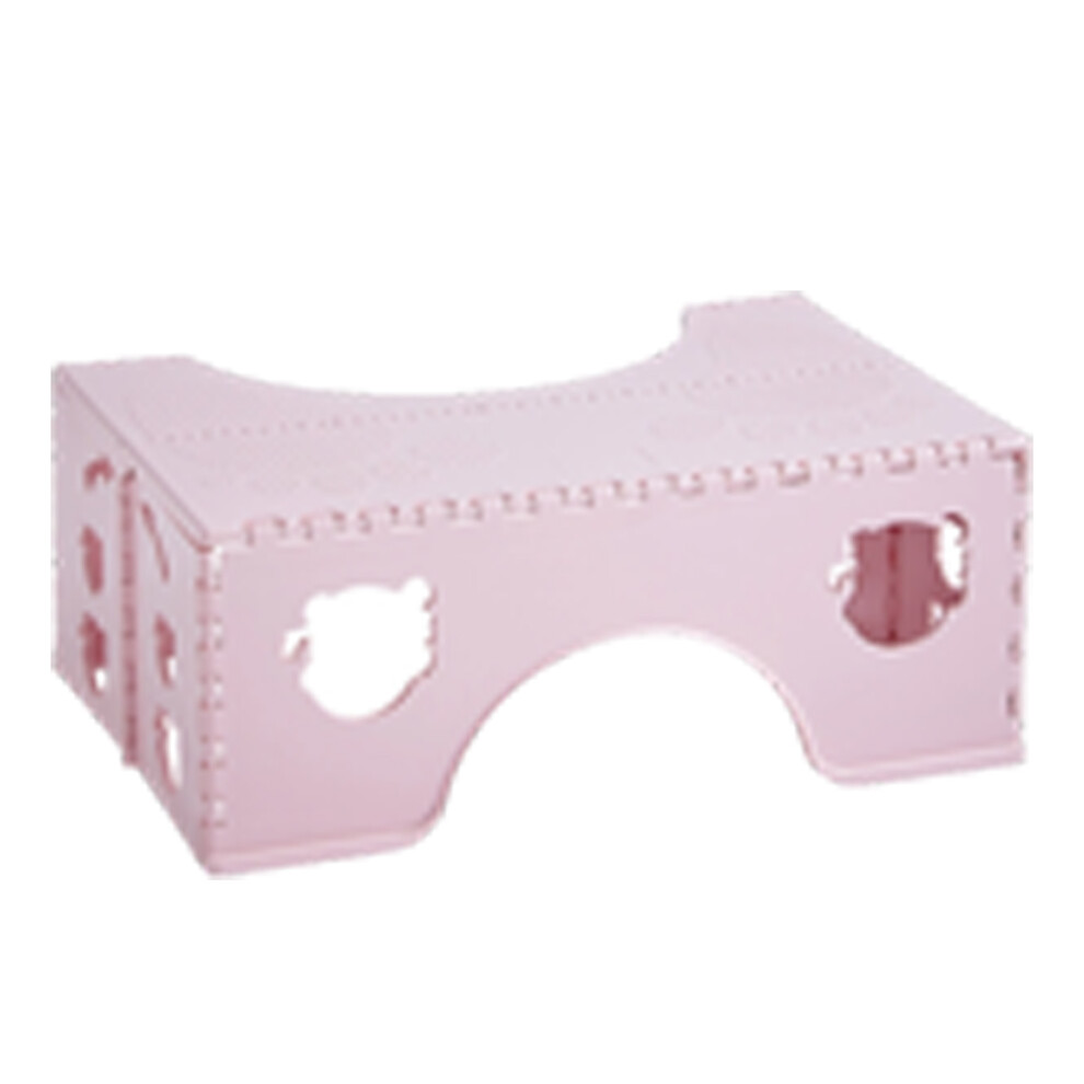 (1 Pack) Toilet Step Stool With Storage - Foldable Potty- Pink