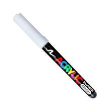 Quick Drying White Art Marker With Dense Water Based Ink-1PC