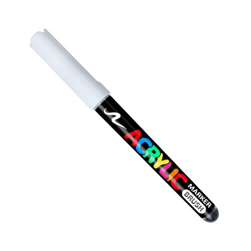 Quick Drying White Art Marker With Dense Water Based Ink-1PC