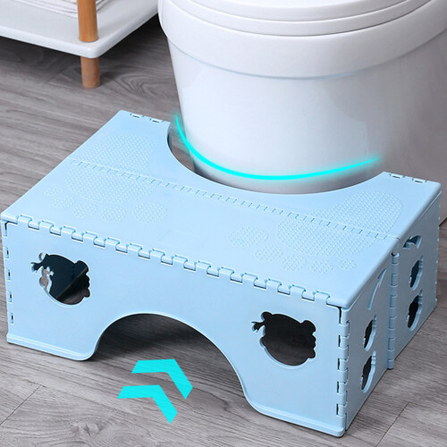 (1 Pack) Toilet Step Stool with Storage - Foldable Potty-Pink 2