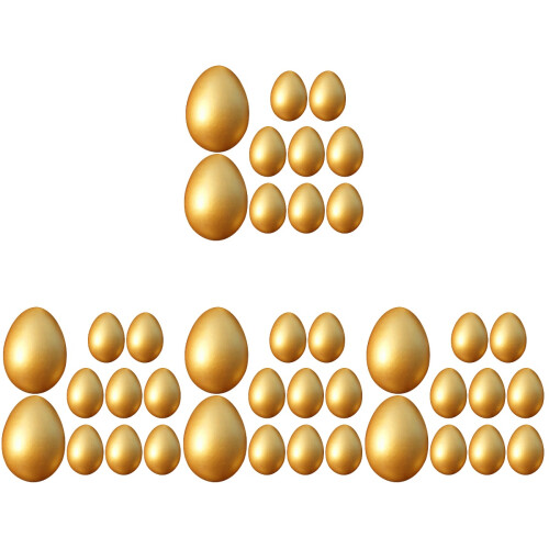 40 Stuks Gouden Ei Knutsel Voor Schilderen 1