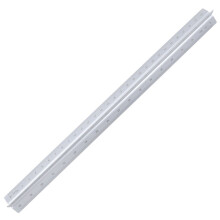 Precise Engraved Triangular Scale For Engineering-silver 30cm