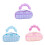 Whimsical  Cloud Pencil Case Fabric Easy Maintenance-Blue 2