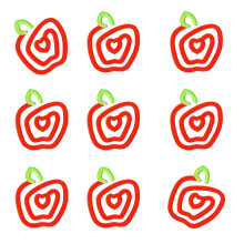 Multipurpose Paperclip Bookmarks Crafted From Clear-Apple model