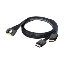 PCIE 8654 Double 8611 Adapter Cable Short Circuit Tested DC300V PCIe Compatible