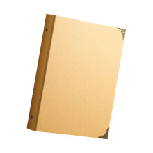 Permanent Metal Hoop Album With Empty Panes For Season Tasks-B5