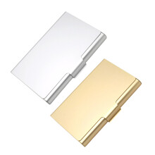 2Pcs Folding Metal Business Card Holders 93x53mm Name Card-A