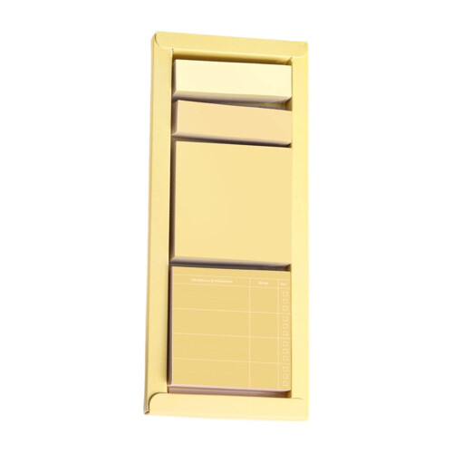 Tear Resistant Adhesive Record With Assorted-Lemon yellow