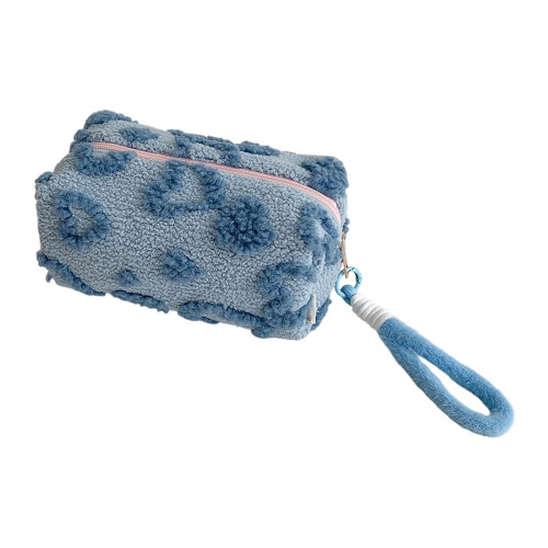 Pencil Case Desktop Accessory Reusable Stationeries-Blue