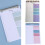 Recycled Paper Notebook With Weekly Schedule Pages-Light blue 3