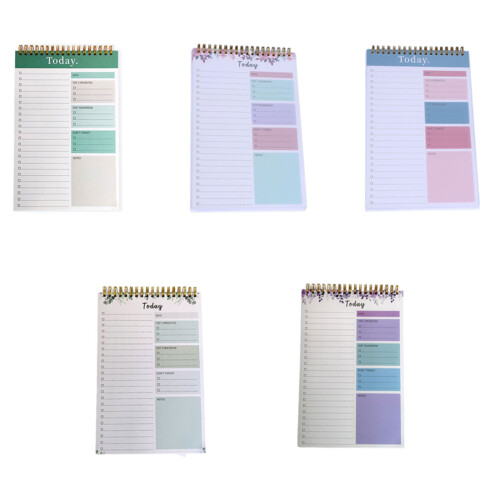 Recycled Paper Notebook With Weekly Schedule Pages-Light blue 1