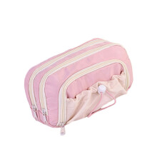 Drawstring Pen Bag Markers Erasers School Supplies-Pink