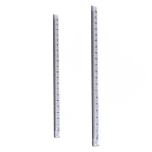 2Pcs Student Geometry Tool Clear Triangular Rulers Measurement