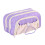 Drawstring  School Pouches  Multi Layer Organization  -Purple 1