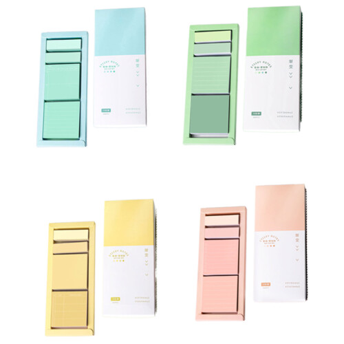 Color Note Pads Bulk Pack Study Notebook Supplies Tear-Yellow 1