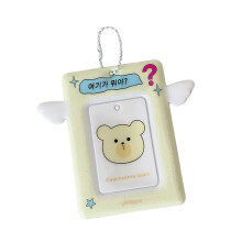 Plastic Card Organizers Card Storage Holders Protector-Yellow
